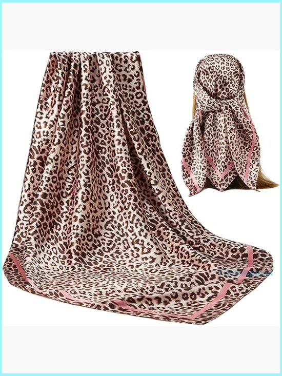 Accessories - Large Square Scarf 35x35 Inch Silk Satin Head Wrap Neck Bandana